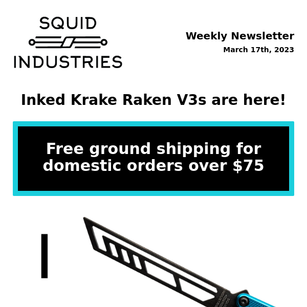Inked Krake Rakens and Red Blade Swordfish are here! 😇