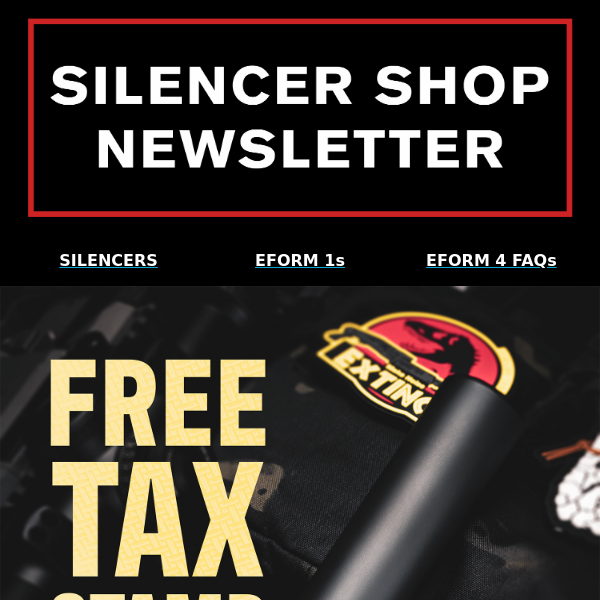 New Suppressor Plus a Free Tax Stamp!