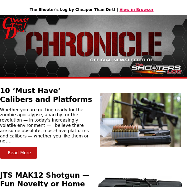 Must Have Calibers & Platforms, JTS MAK12 Shotgun, Savage Arms 1911 Review and More!