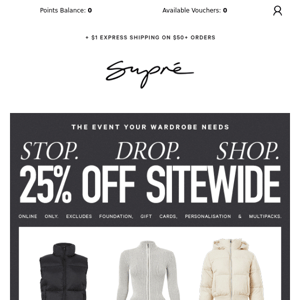 25% OFF SITEWIDE + YOUR FREE GIFT