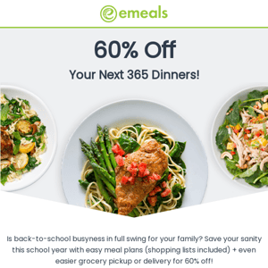 DON'T MISS IT: 365 Days of Dinner for 60% Off!