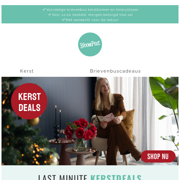 🤩 Last minute brievenbus kerstdeals!