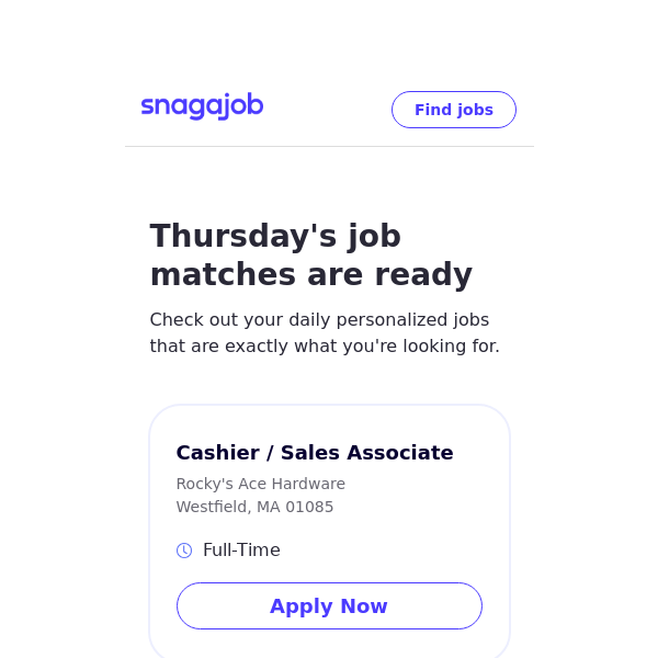 Personalized job matches for May 25, 2023