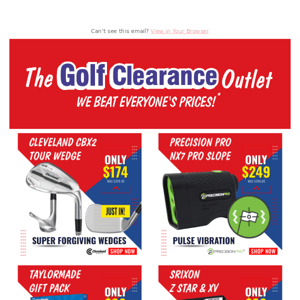 August Stock Clearance ⛳