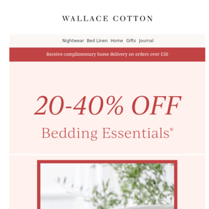 Early Access - Shop 20% Off Bedding Essentials* Online Now