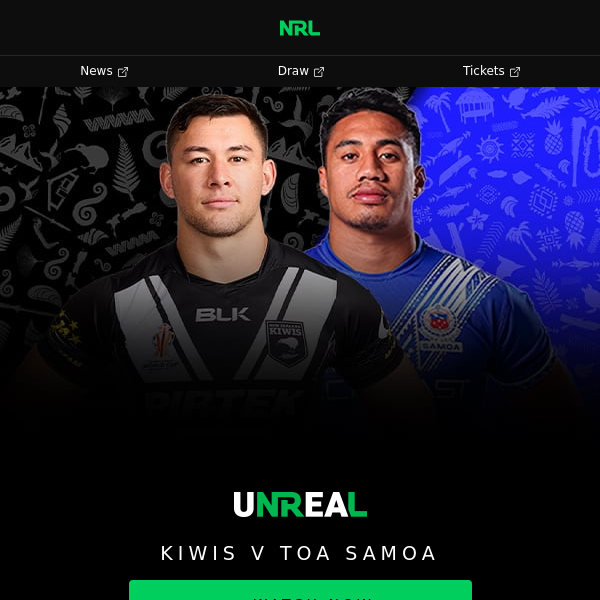 Pacific Championships Week 2 Kiwis v Toa Samoa 💥 NRL Shop