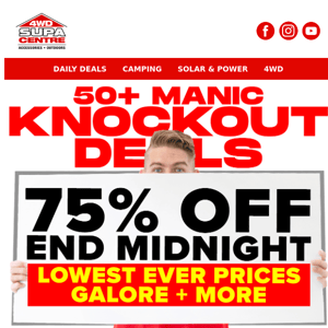 💸 Save Save Save Up to 75% Off Daily Deals - Unbelievable Lowest Ever Prices + Freight Included Bargains - 12 Hrs Left