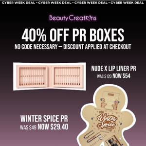 🚨 40% OFF PR BOXES 🚨 TODAY ONLY!