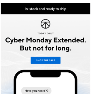 CYBER MONDAY EXTENDED