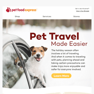 Traveling With Pets This Season?