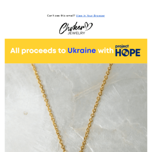 Ukraine Love Necklace