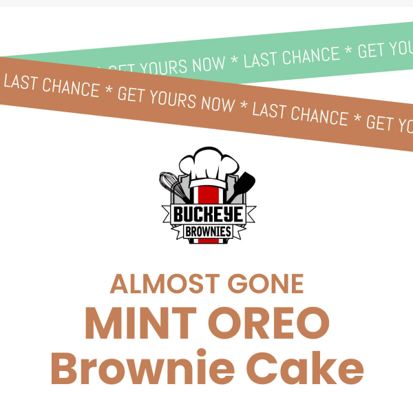 Hurry! Mint Oreo Brownie Cake Almost Gone!