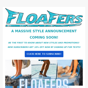 New subscribers get 10% OFF!  BE in the KNOW - Go with the FLO!