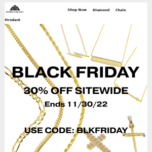 Black Friday is not over 30% off site wide!