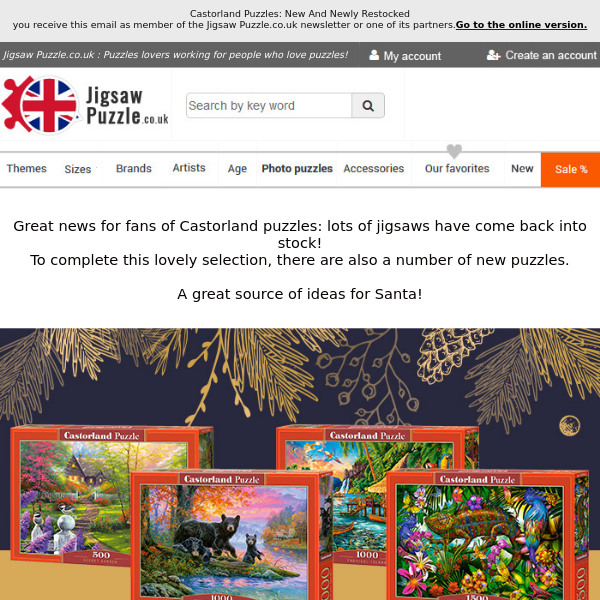 Castorland Puzzles: New And Newly Restocked