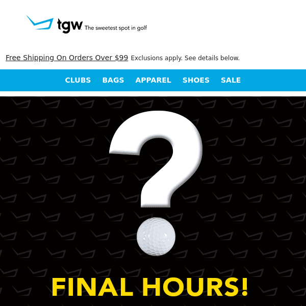 Final Hours To Shop TGW's Mystery Sale