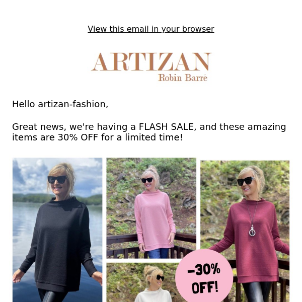 Fall Flash Sale!