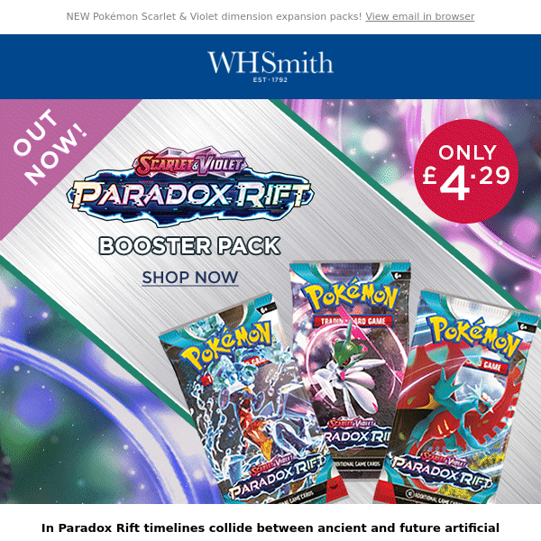 New! Pokémon Paradox Rift Booster Packs 🌟