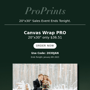 Last Call: 20x30" Sales Event