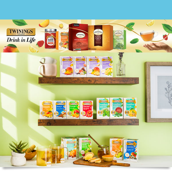 Get ready for Back to School with 15% off Twinings Superblends Wellness Teas!