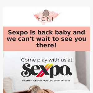 SEXPO is back baby and guess who's going to be there? 😍
