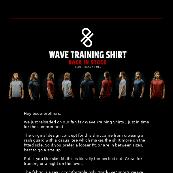 [RESTOCK] Wave Training Shirts 🌊