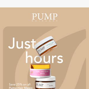 ⏳ 12hrs left to save, PUMP Haircare!