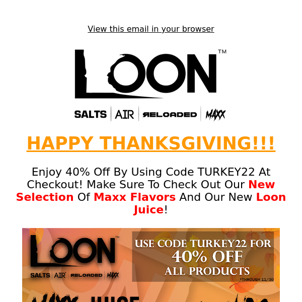 Happy Thanksgiving From The Loon!