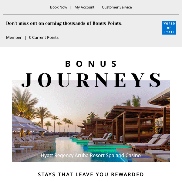 Unlock Your Bonus Journeys Rewards Hyatt Hotels