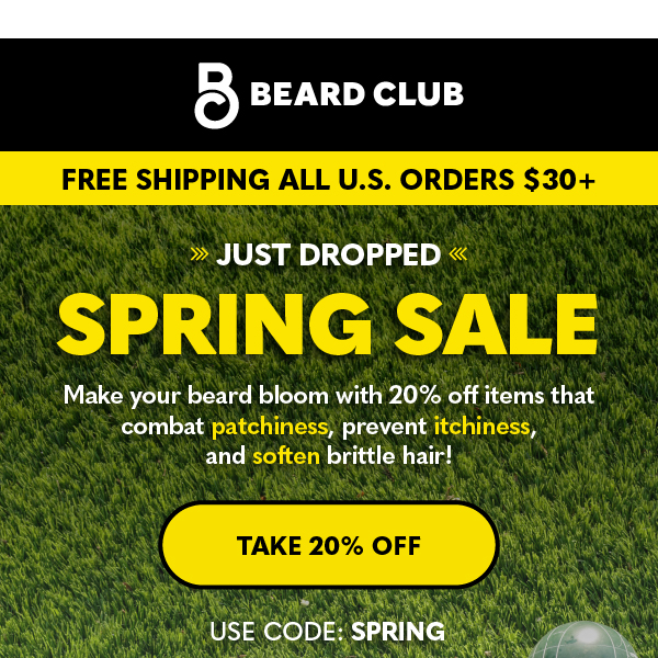 Just dropped: Spring Sale!