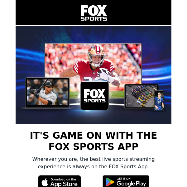 Watch football, win cash—all in the FOX Sports App 🤑