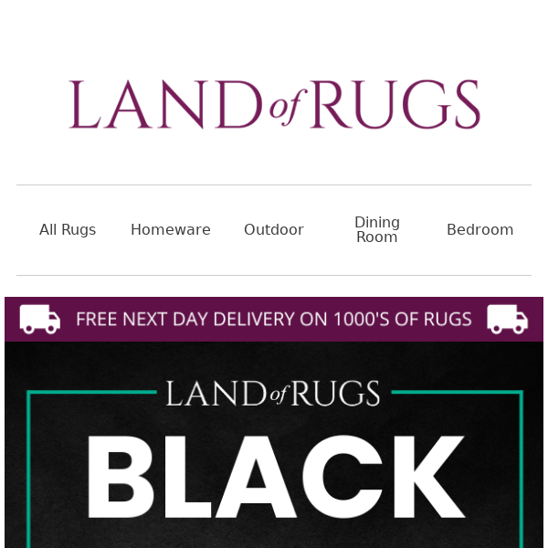 Land of Rugs UK 🔥 Don't miss out on these Black Friday Deals 🔥