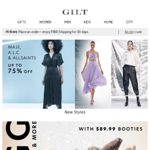 Up to 75% Off New Maje, A.L.C. & AllSaints | UGG & More With $89.99 Women’s Booties