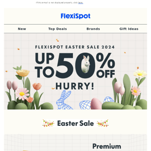 The Easter bunny is arriving early...Up to 50% OFF!