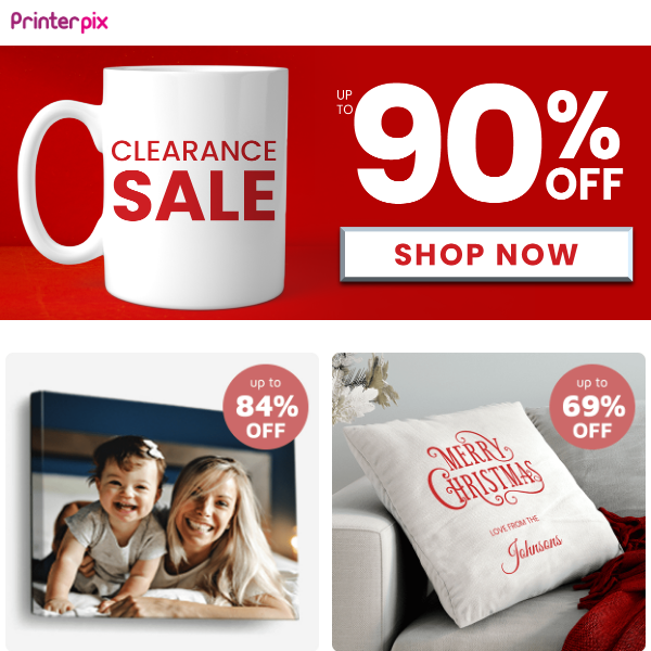 Don't miss our clearance sale, Printerpix