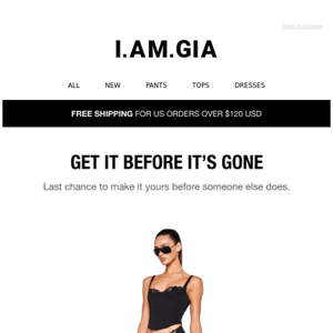 GIA | GET IT BEFORE IT'S GONE