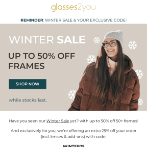 Don't Miss Our Winter Sale ❄️