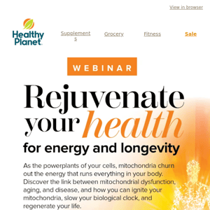 Webinar Registration | Rejuvenate your health for energy and Longevity by Kate Rheaume, ND