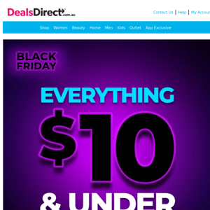 🤑 $10 & Under - Black Friday Edition