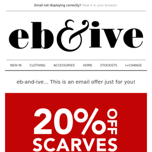 🌟Email Exclusive: 20% OFF SCARVES!