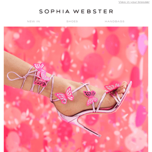 Sophia Webster, get 25% off a style you love! 💌