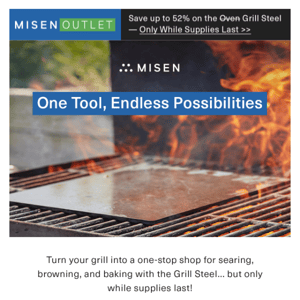 The Grill Steel is selling fast…