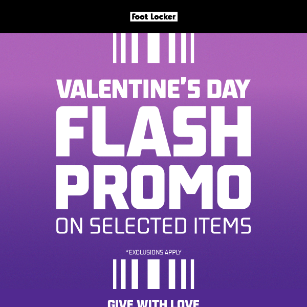Enjoy Valentine's Day With Our Flash Sale 💌