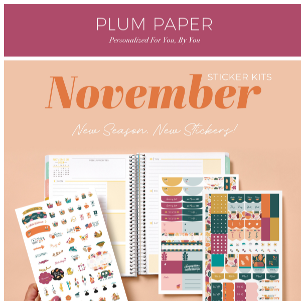 Check out November's Sticker Kit! 🤩🍂