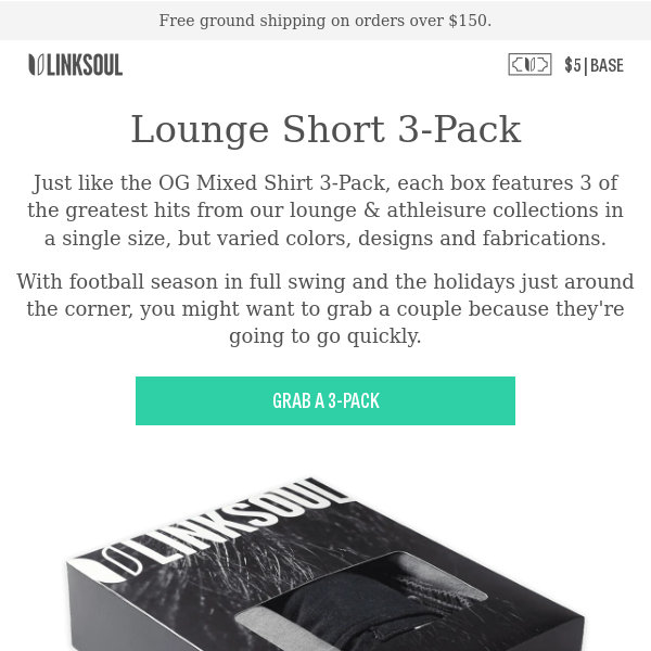Brand NEW: Lounge Short 3-Pack