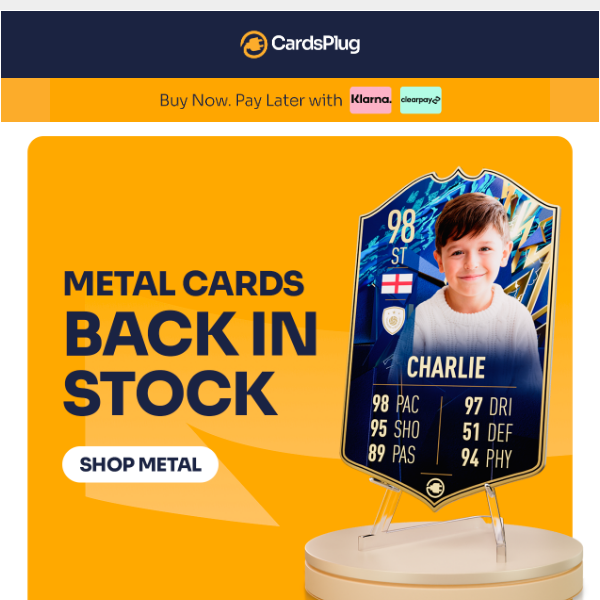 Metal Cards Are Back!