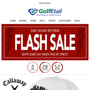 2 / $22‼️ Callaway Golf Hats • 10 Styles • Many Colors • 6 Hours Only