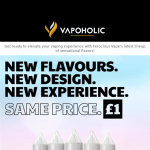 5 New Flavours for £1 pound each!