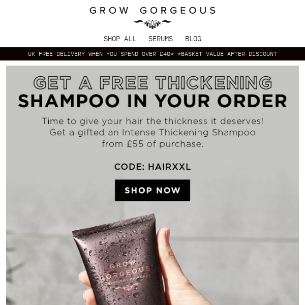 Free Intense Shampoo in your order 🎁
