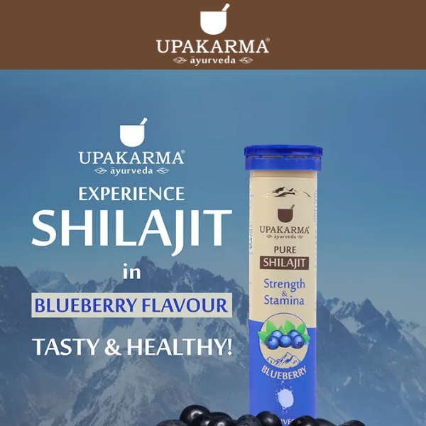 Hi Upakarma Ayurveda, Experience Upakarma Shilajit in Blueberry Flavor